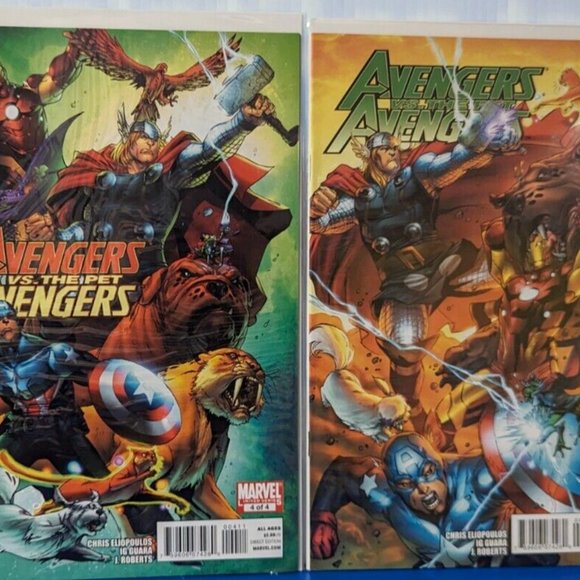 "Avengers vs the Pet Avengers" Comic Books - Complete Set 1-4  2010  VF/NM - Picture 3 of 4